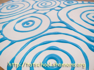 Glue Paint and Chalk Pastel Art (Shannon's Tot School)